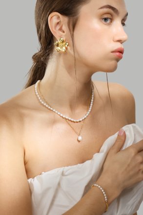 Korvakorut Flora Shine – 18k Kullatut