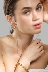Korvakoru Twist of Gold - 18k Kullattu