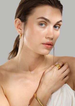 Rannekoru Twist Glow - 18k Kullattu