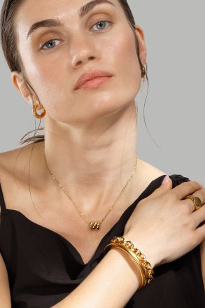 Kaulakoru W-Twist – 18k Kullattu