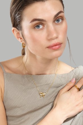 Kaulakoru Golden Bow - 18k Kullattu