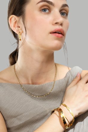 Kaulakoru Twistad – 18k Kullattu