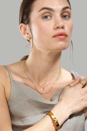 Sormus Organic Curve - 18k Kullattu