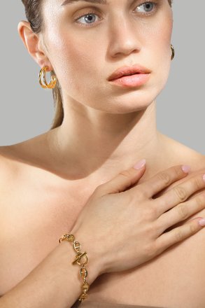 Korvakoru Dual - 18k Kullattu