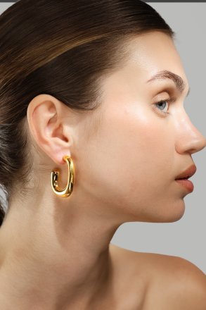 Korvakoru Elegant Curve - 18k Kullattu