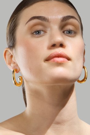 Korvakoru Elegant Curve - 18k Kullattu
