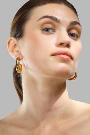 Korvakoru Elegant Curve - 18k Kullattu