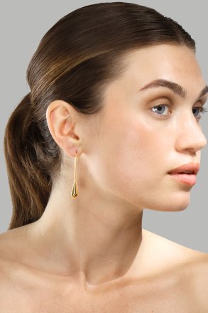 Korvakoru Golden Drop Elegance - 18k Kullattu