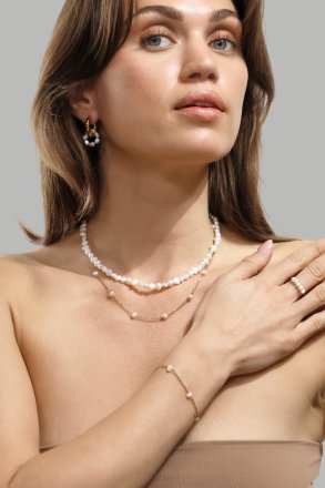 Korvakoru Eterna Pearl - 18k Kullattu