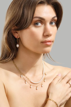 Kaulakoru Pearl Harmony - 18k Kullattu