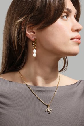 Korvakoru Pearl Duo Drop - 18k Kullattu