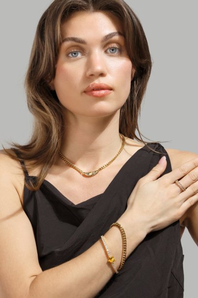 Sormus Pearl Scylla - 18k Kullattu