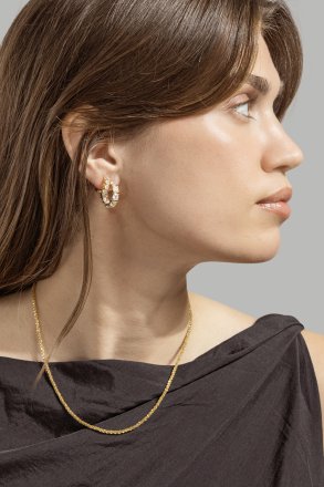 Rannekoru Gloria Band 4mm - 18k Kullattu