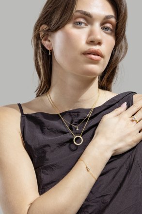 Sormus Solitaire - 18K Kullattu