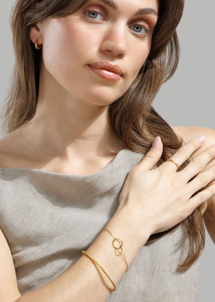 Rannekoru Duo Rings - 18k Kullattu