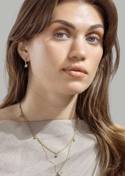 Radiance Drop Korvakorut – 18k Kullatut