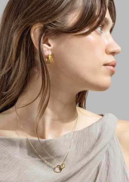 Korvakorut Gleaming Flow - 18k Kullatut
