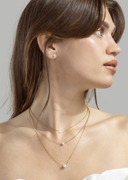 Rannekoru Pearl Aura - 18k Kullattu