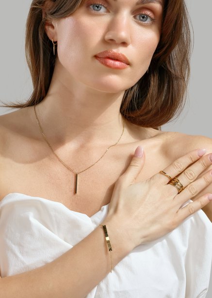 Sormus Modern Grace - 18k kultapäällysteinen