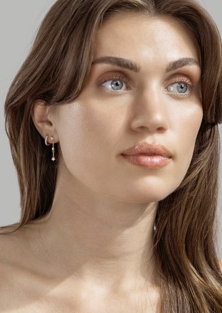 Korvakoru Sparklingers - 18k Kullattu