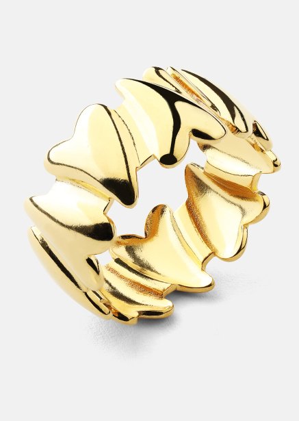 Sormus Heartglow - 18k Kullattu