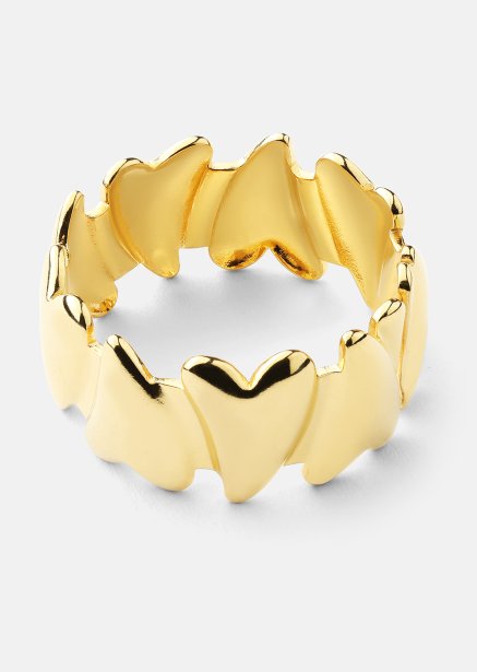 Sormus Heartglow - 18k Kullattu