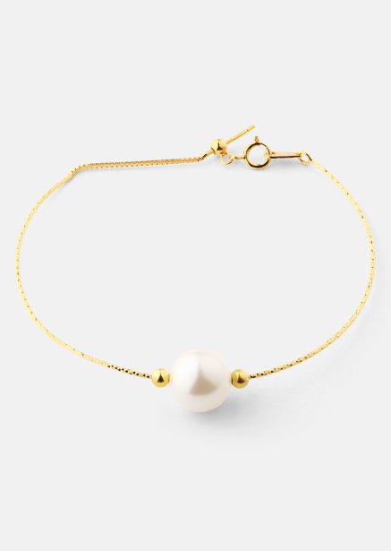 Rannekoru Pearl Aura - 18k Kullattu