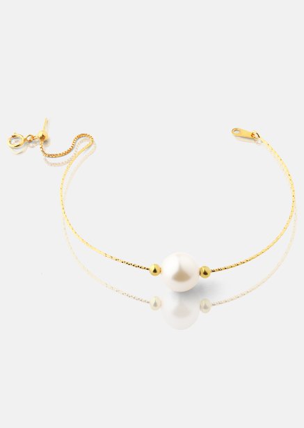 Rannekoru Pearl Aura - 18k Kullattu