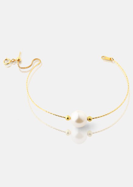 Rannekoru Pearl Aura - 18k Kullattu