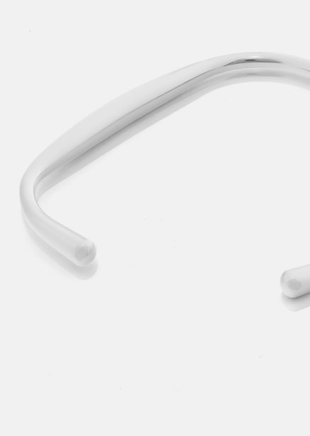 Rannekoru Flow Cuff - Hopeoitu