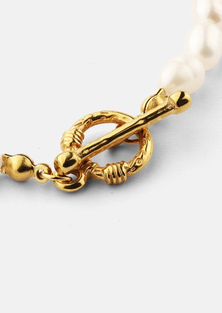 Rannekoru Classic Pearl - 18k Kullattu