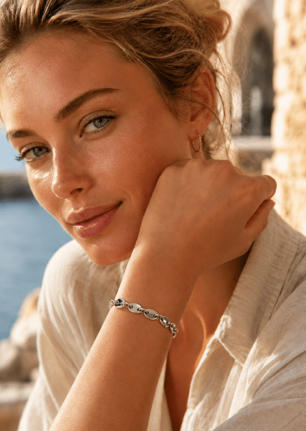 Rannekoru Bold Chain – Hopeoitu