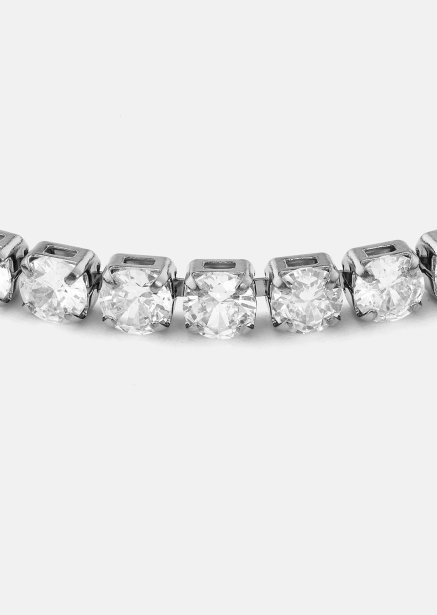 Rannekoru Gloria Band 4 mm - Hopeoitu
