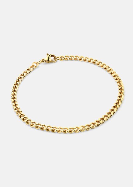 Golden Link Chain Bracelet - 18k Kullattu