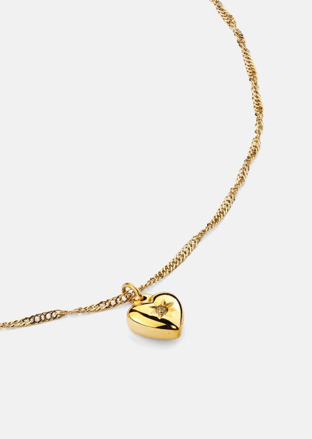 Kaulakoru Heartshine – 18k Kullattu