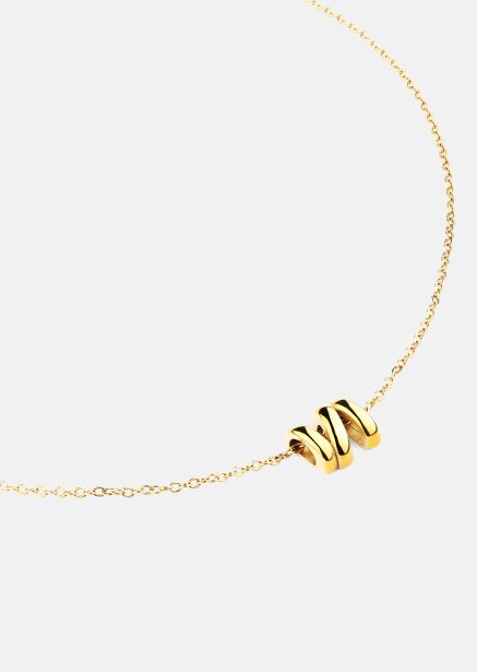 Kaulakoru W-Twist – 18k Kullattu