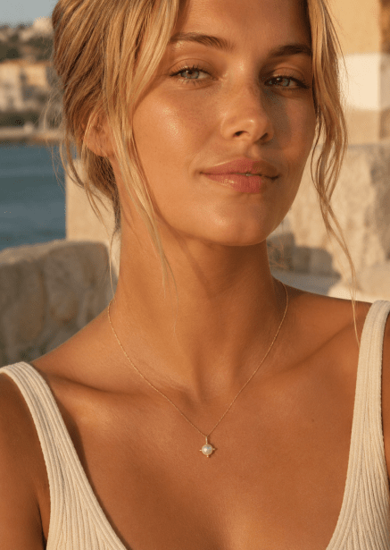 Kaulakoru North Pearl - 18k Kullattu