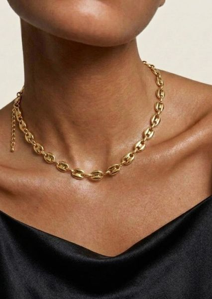 Kaulakoru Bold Chain - 18k Kullattu