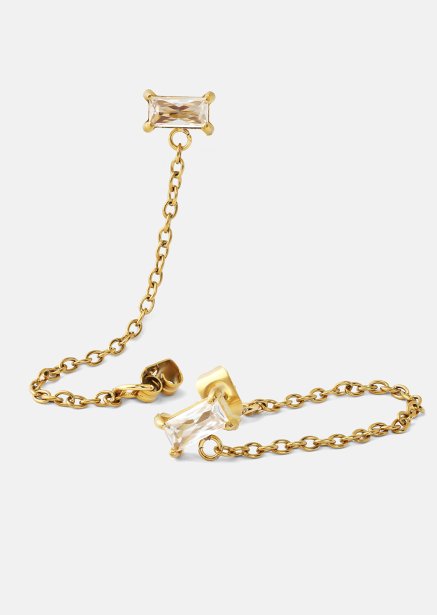 Korvakoru Light Crystal Drip - 18k Kullattu