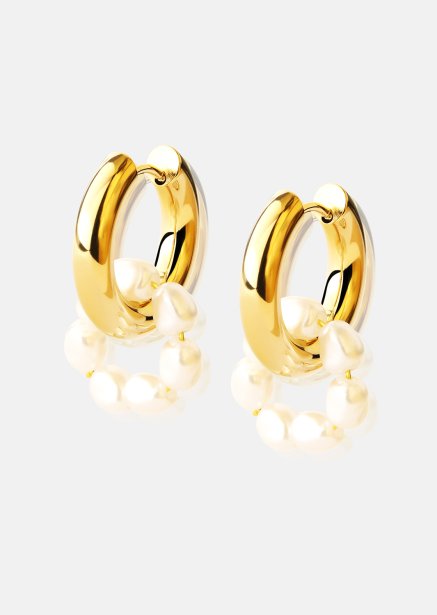 Korvakoru Eterna Pearl - 18k Kullattu
