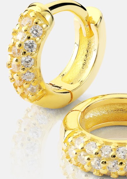 Korvakoru Shimmer Hoops - 18k Kullattu