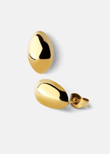 Korvakoru Chic Hoops - 18k Kullattu