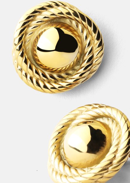 Korvakoru Regal Twist - 18k Kullattu