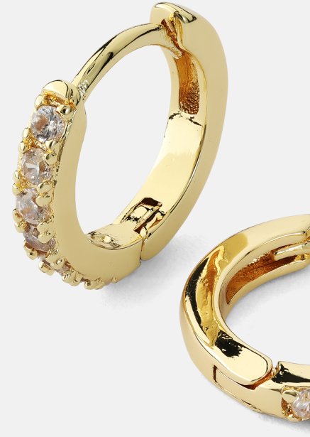 Korvakorut Crystal Hoops - 18k Kullatut