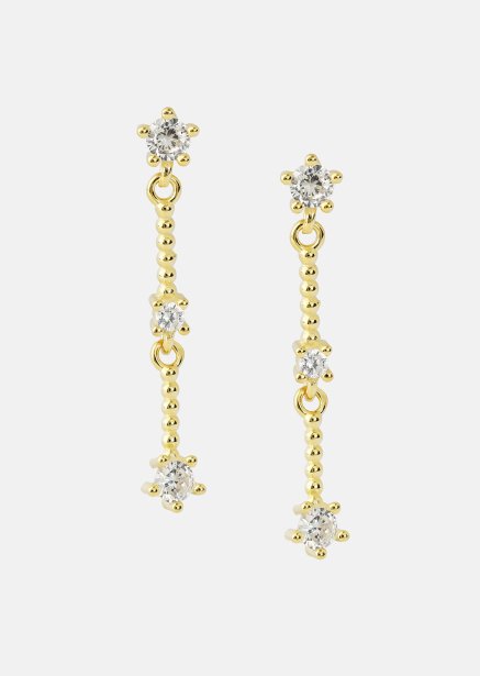 Korvakorut Luna strip - 18k Kullatut