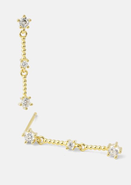 Korvakorut Luna strip - 18k Kullatut
