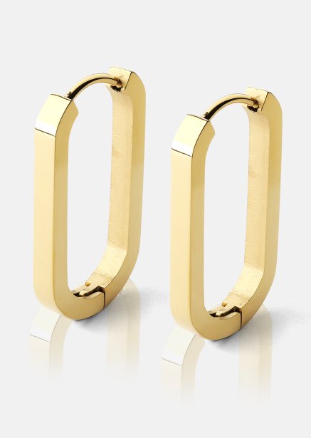 Korvakoru Edge Hoops - 18k Gold Plated