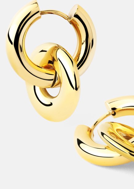 Korvakorut Chunky Link – 18k Kullatut