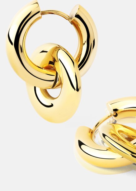 Korvakorut Chunky Link – 18k Kullatut