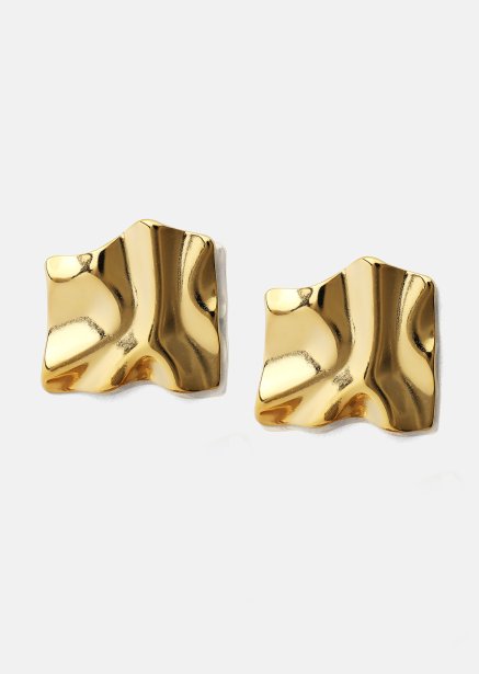 Korvakoru Golden Ripple Studs - 18k Gold Plated